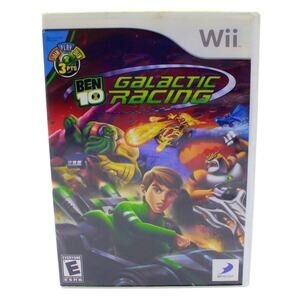 Ben 10 Galactic Racing Wii Video Game Multiplayer Kart Racing Complete Tested